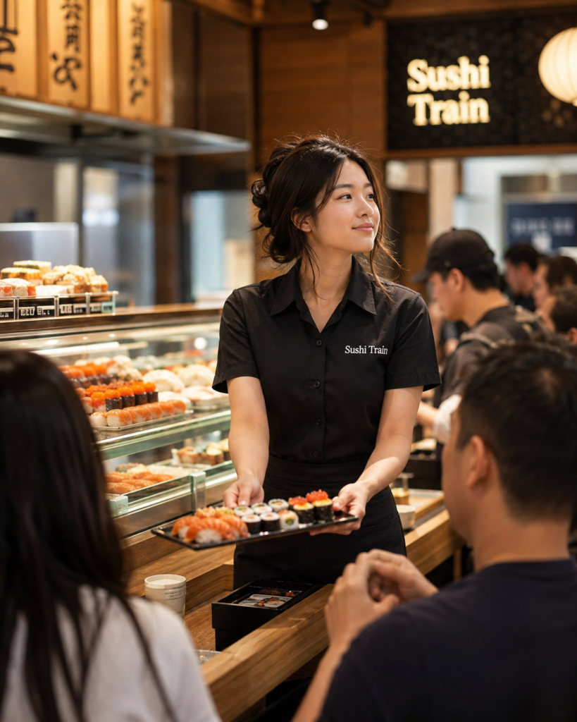 Used To Work A Casual Job maya in sushi train