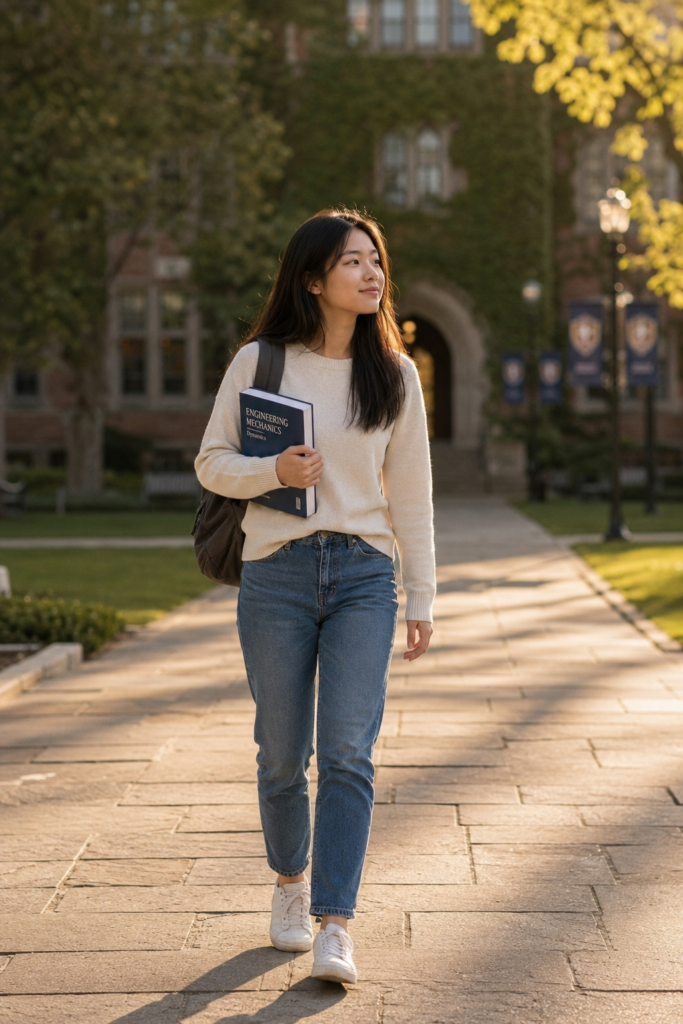 Maya At The Prestigious University maya in uni
