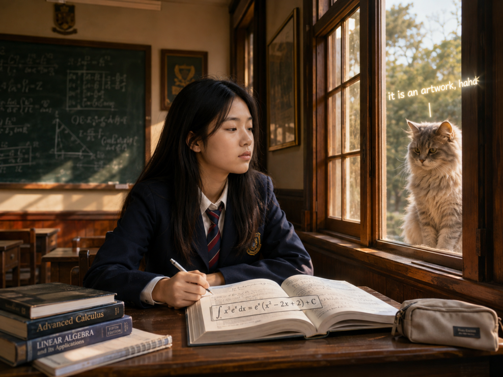 Maya Time Studying In High School maya in high school
